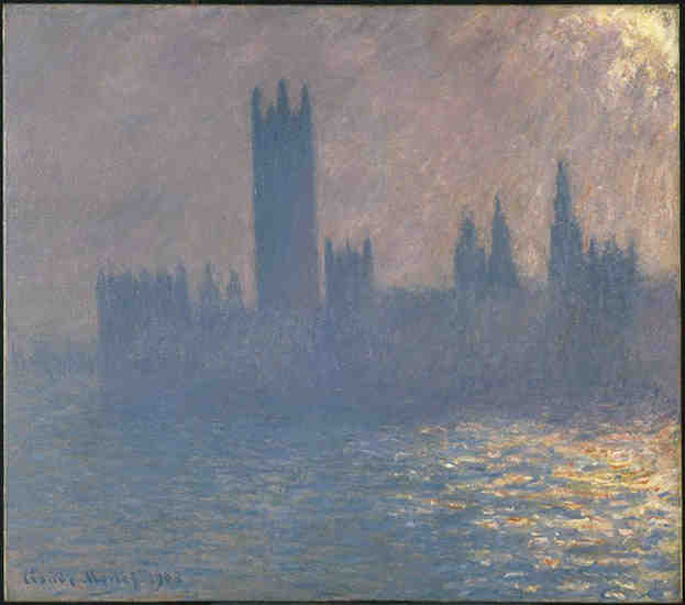 Houses of Parliament, Sunlight Effect (Le Parlement, effet de soleil)