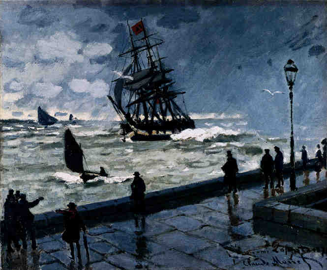 The Jetty at Le Havre, Bad Weather